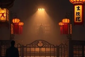 山海诗行封面：晨雾中的山脊线与一位背竹篓的采药人